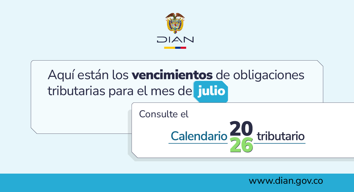 Vencimientos tributarios en junio de 2026